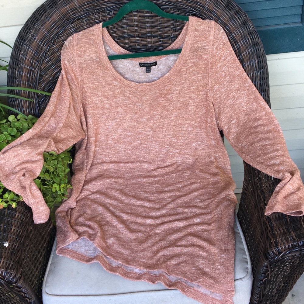 Lane Bryant Top LS Glitter 14/16